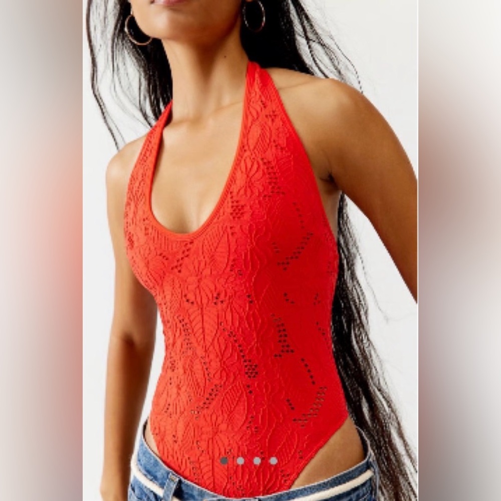 UO Out from Under Layla Lace Plunge Bodysuit